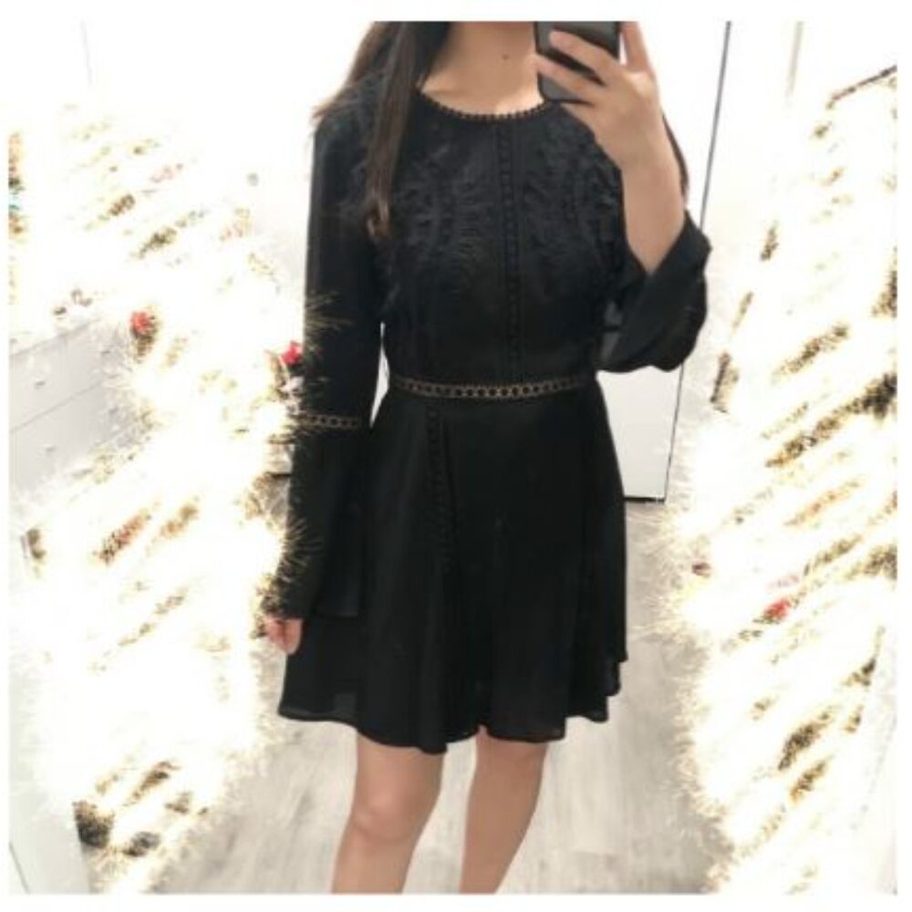 .Bell Sleeve Embellished Dress from ALTAR'D STATE